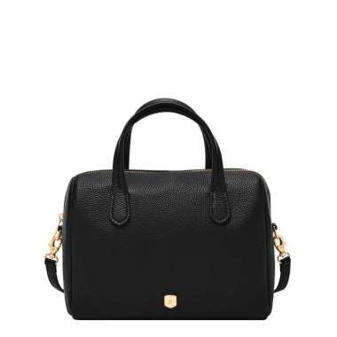 Fossil Lainey Leather Satchel Black Tas Wanita - ZB11168-001
