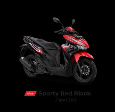 Pegadaian - [DP] Honda Vario 125 CBS Sepeda Motor [OTR Jabodetabek] 10% 12 Sporty Red Black Bekasi