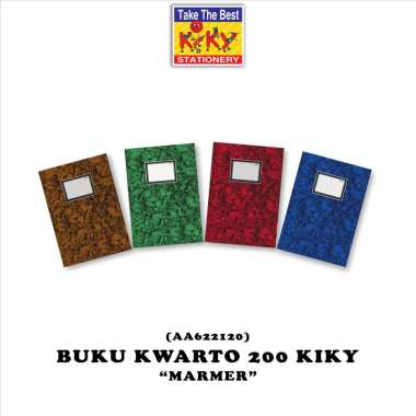 KIKY Buku Hard Cover Kwarto Glossy (Uk. 16 x 21 cm) Isi 200 Lembar