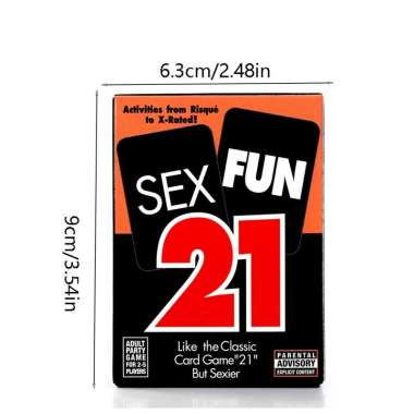 Permainan Kartu Sex Fun 21 Dewasa 56 pcs Permainan Kartu