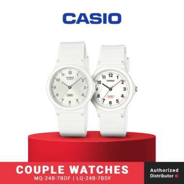 Jam Tangan Analog Couple Casio MQ-24B-7BDF & LQ-24B-7BDF Original copy