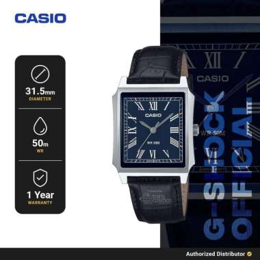 Jam Tangan Analog Unisex Casio MTP-B190L-2BVDF Vintage Tank Series Leather Strap Original
