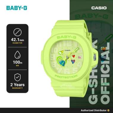 [READY INSTANT] Jam Tangan Analog Wanita Baby-G BGA-10-3ADR Playful Hearts Series Detachable Bezel O