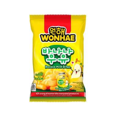 Wonhae Snack Banana Milk Bites 60 gr