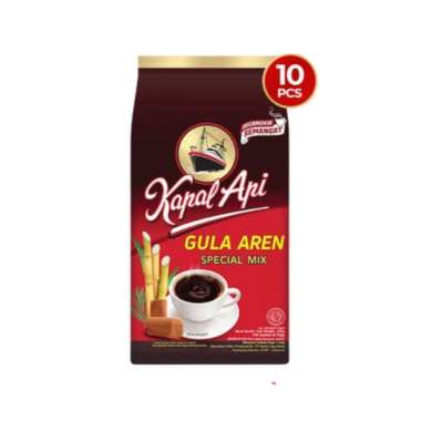 Promo Harga Kapal Api Kopi Bubuk Special Mix Gula Aren per 10 sachet 23 gr - Blibli