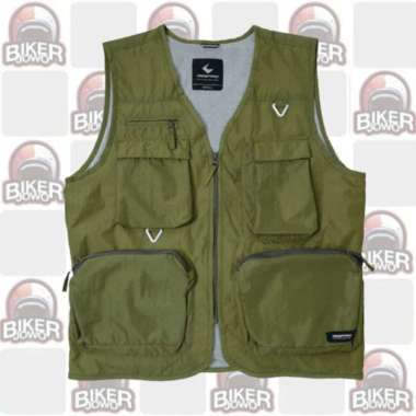 Respiro Joya Vest - Rompi Harian Pengendara Motor Stylist Sweater Respiro Vest XL OLIVE