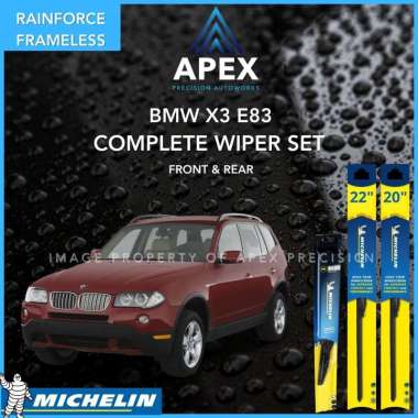 BUNDLING MICHELIN RAINFORCE FRAMELESS & RAINFORCE REAR - BMW X3 E83