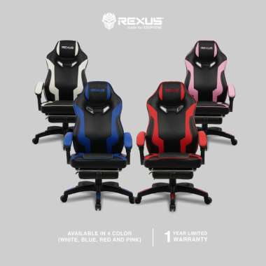 Kursi Gaming REXUS RGC R-55 / RGC55 RGC 55 Gaming Chair With Footrest - Kursi Gaming Ergonomis KURSI