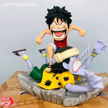Mini Figure Luffy Arlong One Piece Grandline Stories Wcf