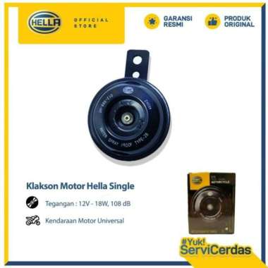 Klakson Motor Hella Motorcycle Single Horn 12V 108dB
