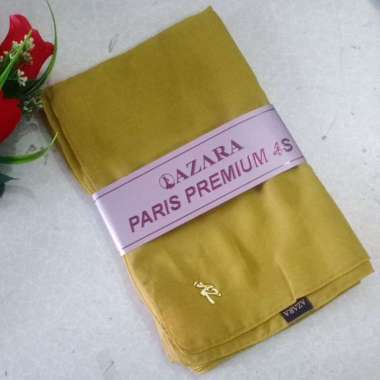 Warna lemon Ukuran 110 cm x 110 cm Jilbab azara paris premium logo / Jilbab lotus (tanpa logo)kualit