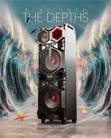 Niko Trolley Bass Speaker 10 inch WTD 10A Double Speaker Slank Bluetooth Free Mic Wireless Standar