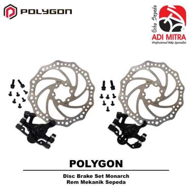 Polygon Disc Brake Set Monarch Mechanical Disc Brake Rem Mekanik Cakram Sepeda