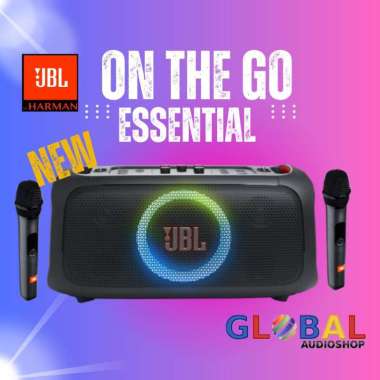 JBL PARTYBOX ON THE GO ESSENTIAL 2 MIC WIRELESS ORIGINAL GARANSI RESMI IMS 1 TAHUN