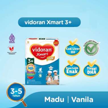 Vidoran Xmart 3+ Box Kemasan 600 g Madu