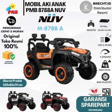 Mainan AnaK Mobil Aki PMB M 8788A NUV 4 Gearbox 4X4 merah