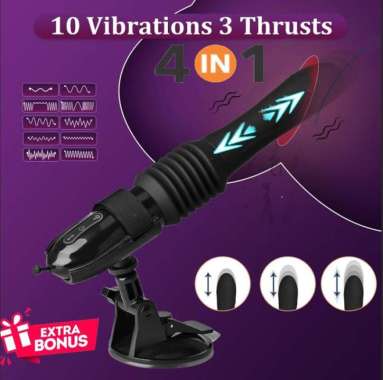 Teleskopis Handsfree Alat Pijat Elektrik Wanita