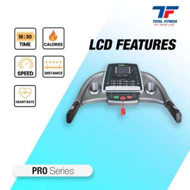 TOTAL FITNESS Treadmill Elektrik TL 288 Multifungsi