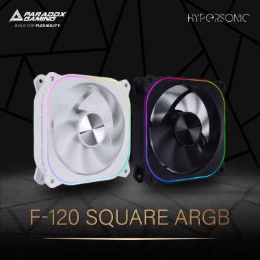 PARADOX GAMING FAN HYPERSONIC F-120 SQUARE ARGB - BLACK