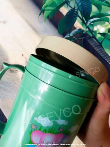 Cangkir Tutup Plastik Excelso 2/Gelas Minum Besar Murah Cantik
