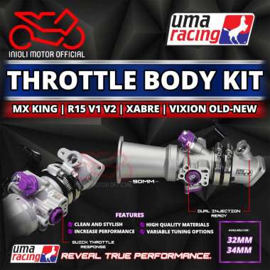 THROTTLE BODY TB UMA RACING MX KING OLD V1 NEW V2 Y15ZR R15 V1 V2 VIXION OLD VIXION NEW NVA NVL XABR