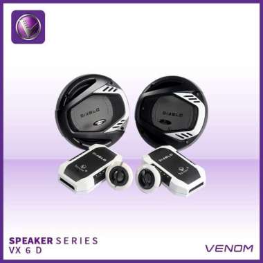 Venom Diablo Series VX 6 DW Speaker Mobil Split 2 Way 6.5 Inch