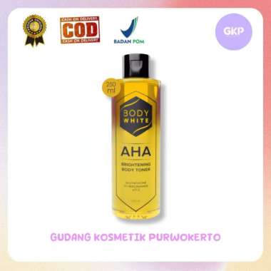 Body White AHA Brightening Toner 250ml - Brightening Body Toner