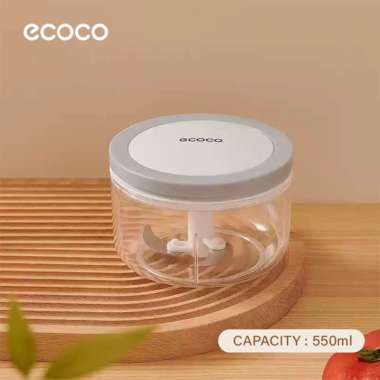 ECOCO Multifunctional Food Processor - Chopper grinder manual penggiling bumbu daging Medium Gray