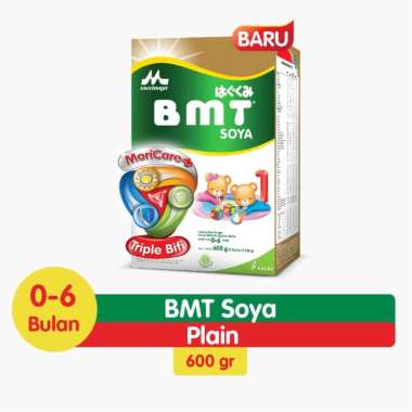 BMT Soya Morinaga - Susu Formula Isolat Protein Kedelai 0-6 Bulan - 600 GRAM
