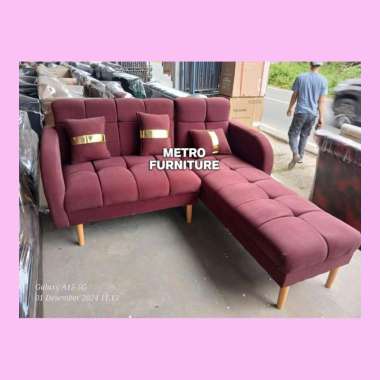 SOFA SELONJOR MINIMALIS FREE ONGKIR SERANG KOTA MERAH CANVAS