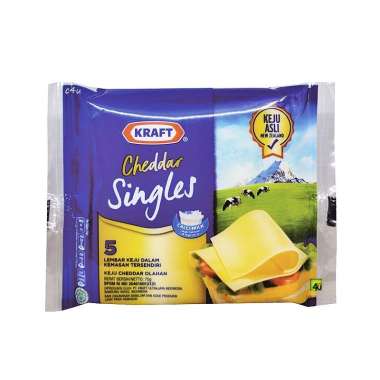 Kraft SINGLES - Keju Lembar Cheddar Olahan ISI 5s