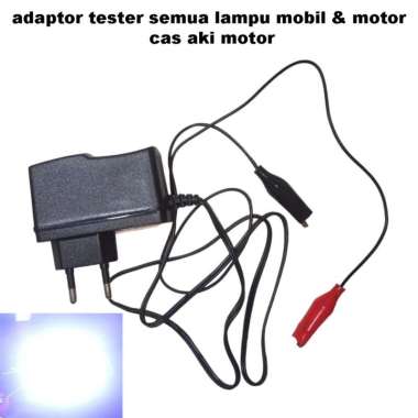adaptor tester semua lampu mobil & motor / cas aki motor