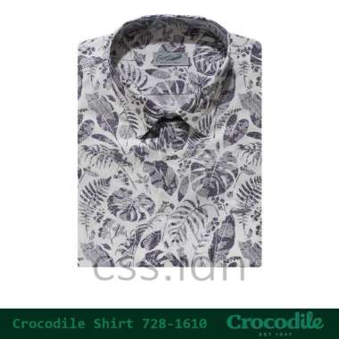 Kemeja Pria Lengan Pendek Crocodile 728-1610 Putih L