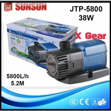 POMPA AIR AQUARIUM KOLAM SUNSUN JTP - 5800 38W 5800L HEMAT LISTRIK ORIGINAL 100 % Multicolor