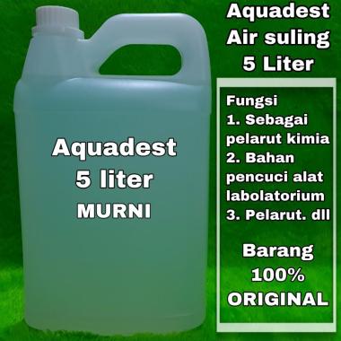 AQUADEST 5 LITER / AIR SULING 5 LITER / AQUADEST MURNI