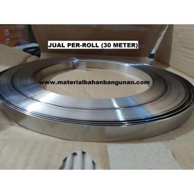 Plat Strapping Band 1/2 Inch x 30 Meter Stainless Steel Bandimex Depok