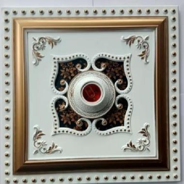 fitting ornamen lampu hias plafin pvc, grc,gypsum, ukuran 30 cm x 30cm