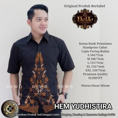 BATIK PRIA YUDHISTIRA LENGAN PANJANG PENDEK FULL FURING BATIK SOLO