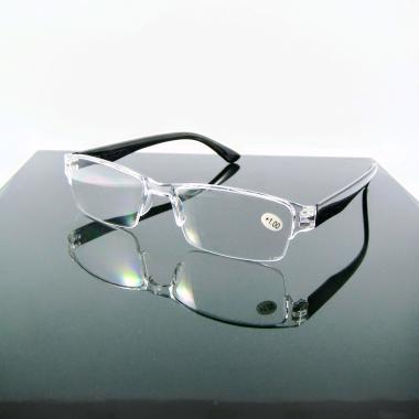 Kacamata Baca plus half rimless pria dan wanita +2.75