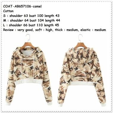 AB657106 Graffiti Sweater Hoodie Crop Wanita Korea KPOP Import