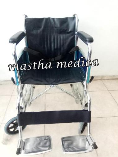 Kursi Roda Standar Rumah Sakit Kuat Murah + Rem Roda Samping
