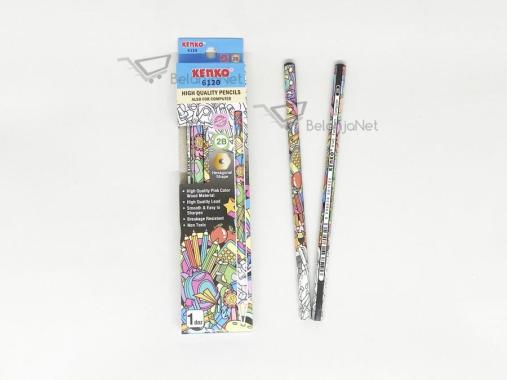 Pensil 2B | Pencil 2B Kenko Hexagonal 6120 Doodle