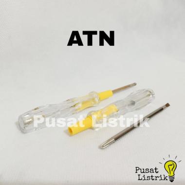 Testpen Kecil Bolak Balik ATN Obeng Plus + Minus Bolak Balik Kecil ATN