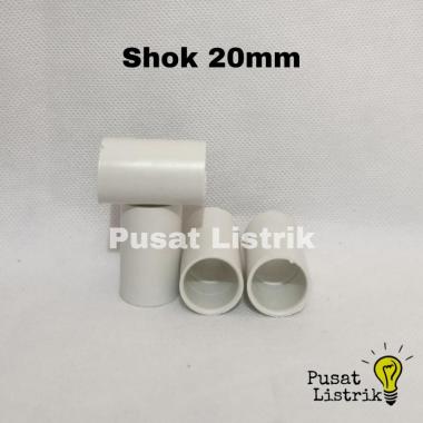 Shok Pipa 20mm Putih Sok pipa Shok Pipa Polos 20mm