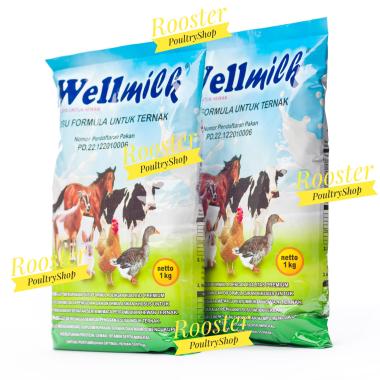 WellMilk 1Kg Susu Hewan Premium Kambing Sapi Domba Kelinci Ayam Bebek Itik Entok Soang