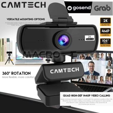Camtech 2K QHD 4MP Webcam Built In Mic Web Cam Camera Live Video warna CAMTECH RINGO