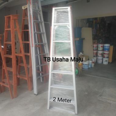 Tangga Lipat Aluminium 2 Meter , 2,5 Meter 2 Meter