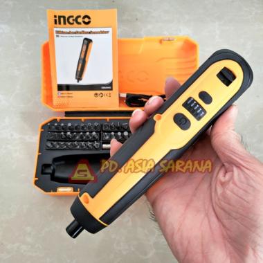 Mesin Bor Cordless Screwdriver 4v INGCO CSDLI0403 Obeng Listrik Mini