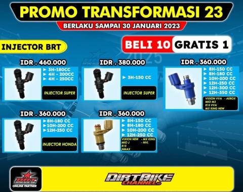 INJEKTOR INJECTOR RACING BRT SEMUA MOTOR HONDA YAMAHA mio m3 series