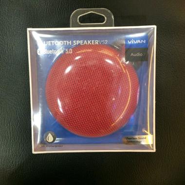 Vivan Speaker Bluetooth Vivan VS2 Portable MiniWireles waterproof Red